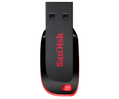 SanDisk Cruzer Blade unidad flash USB 64 GB USB tipo A 2.0 Negro, Rojo