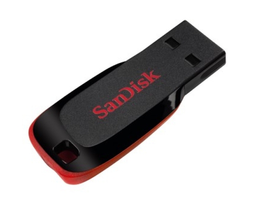 SanDisk Cruzer Blade unidad flash USB 64 GB USB tipo A 2.0 Negro, Rojo