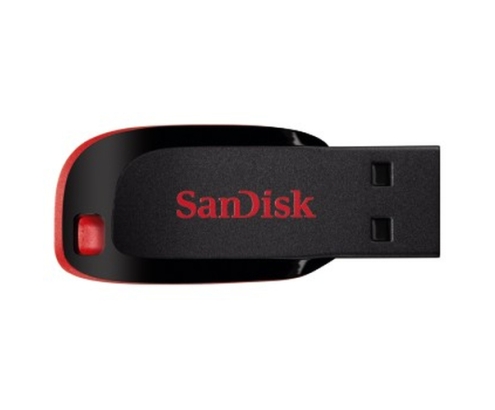 SanDisk Cruzer Blade unidad flash USB 64 GB USB tipo A 2.0 Negro, Rojo