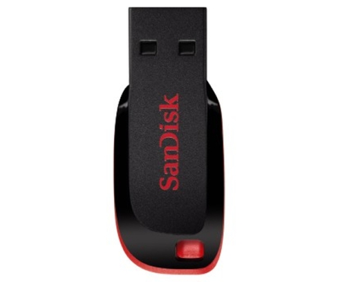 SanDisk Cruzer Blade unidad flash USB 64 GB USB tipo A 2.0 Negro, Rojo