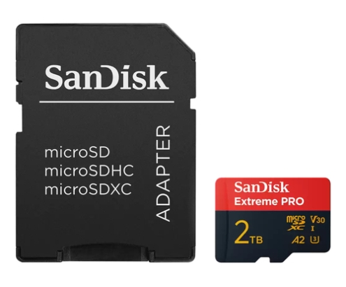 SanDisk Extreme PRO 2 TB MicroSDXC UHS-I Clase 10