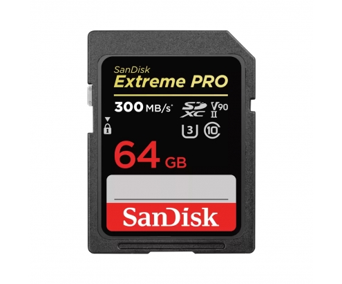 SanDisk Extreme PRO memoria flash 64 GB SDXC UHS-II Clase 10