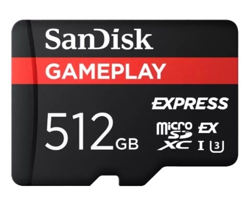 SanDisk GamePlay Express microSD 512GB UHS-I Clase 10