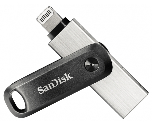 Sandisk Ixpand Pendrive flash 64gb USB tipo-a / lightning 3.2 gen 2 (3.1 Gen 2) negro plata SDIX60N-064G-GN6NN