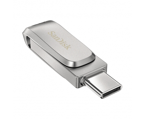 SanDisk Ultra Dual Drive Luxe Memoria flash USB Type-A Type-C 3.2 Gen 1 256GB Acero inoxidable SDDDC4-256G-G46