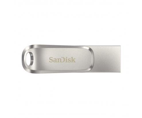 SanDisk Ultra Dual Drive Luxe Memoria flash USB Type-A Type-C 3.2 Gen 1 256GB Acero inoxidable SDDDC4-256G-G46