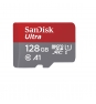 Sandisk ultra memoria microsdxc 128gb uhs-l class 1 u1 gris rojo 