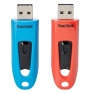 SanDisk Ultra unidad flash USB 64 GB USB tipo A 3.2 Gen 1 (3.1 Gen 1) Azul, Rojo