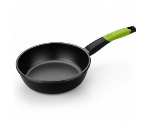 SARTEN HONDA PRIOR BRA 24CM ALUMINIO FUNDIDO TEFLON ANTIADHERENTE MANGO ERGONOMICO CON SILICONA A121446