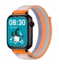 SAVE FAMILY Correa Recambio Tela Rayas Naranja Compatible con los modelos SaveWatch + Senior Enjoy Superior