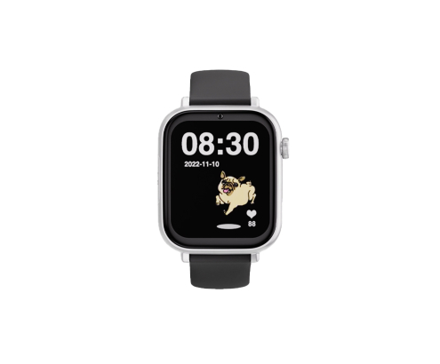 SaveWatch Plus 4G Blanco con Correa Negra de Silicona para Niños
