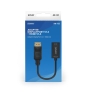 Savio AK-62 adaptador de cable de vídeo 0,2 m DisplayPort HDMI Negro