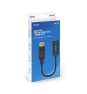 Savio AK-62 adaptador de cable de vídeo 0,2 m DisplayPort HDMI Negro