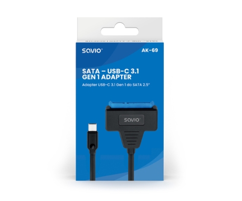 Savio AK-69 tarjeta y adaptador de interfaz USB 3.2 Gen 1 (3.1 Gen 1)