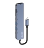 Savio AK-82 hub de interfaz USB Tipo C 5000 Mbit/s Negro