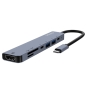 Savio AK-82 hub de interfaz USB Tipo C 5000 Mbit/s Negro