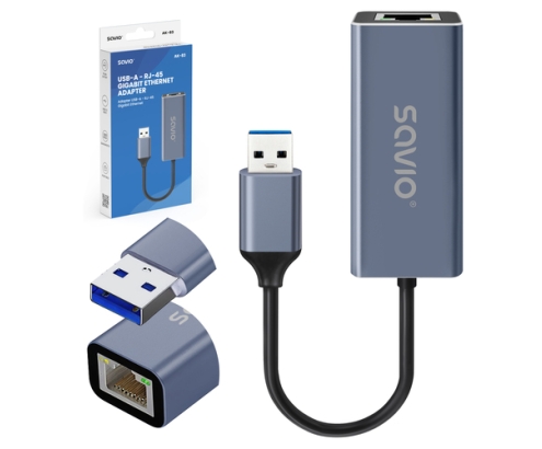 Savio AK-83 tarjeta y adaptador de interfaz RJ-45