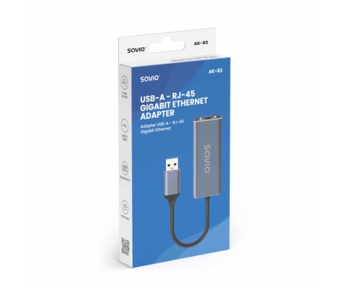 Savio AK-83 tarjeta y adaptador de interfaz RJ-45