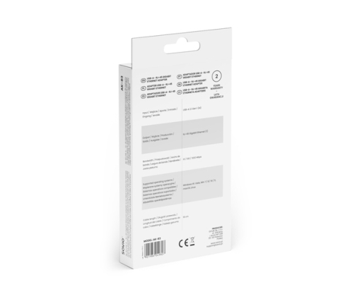 Savio AK-83 tarjeta y adaptador de interfaz RJ-45