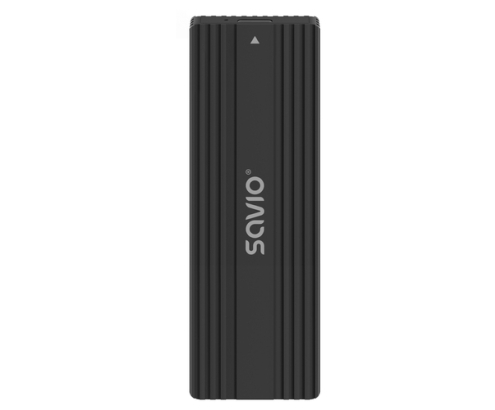 Savio AK-84 caja para disco duro externo Caja externa para unidad de estado sólido (SSD) Negro M.2