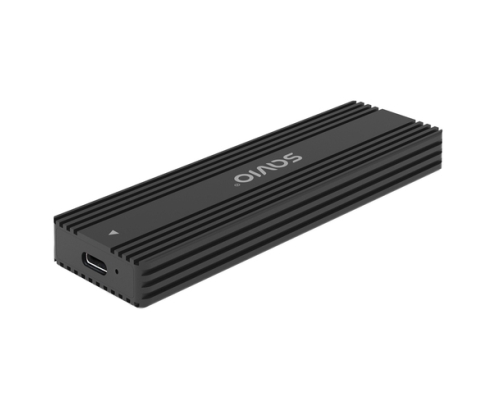 Savio AK-84 caja para disco duro externo Caja externa para unidad de estado sólido (SSD) Negro M.2