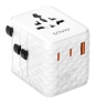 Savio AP-08 adaptador e inversor de corriente 20 W Blanco