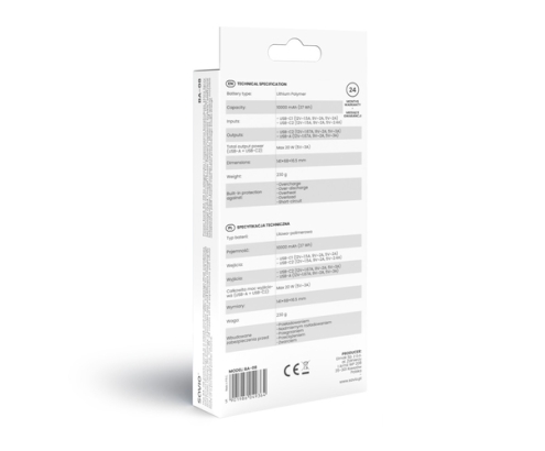 Savio BA-08 batería externa Polímero de litio 1000 mAh Negro