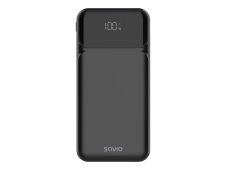 Savio BA-08 batería externa Polímero de litio 1000 mAh Negro