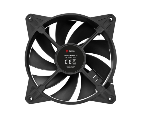 Savio BLADE sistema de refrigeración para ordenador Carcasa del ordenador Ventilador 12 cm Negro 1 pieza(s)