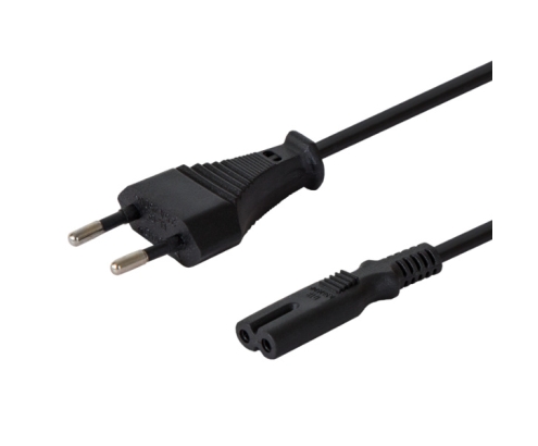 Savio CL-105 cable de transmisión Negro 3 m IEC Type E (3.4 mm, 3.1 mm) IEC C7
