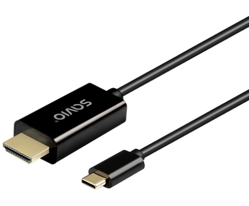 Savio Cl-190 cable USB 1 m USB C Negro