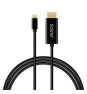 Savio CL-191 cable USB 2 m USB C Negro