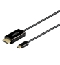 Savio CL-191 cable USB 2 m USB C Negro