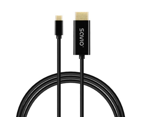Savio CL-191 cable USB 2 m USB C Negro