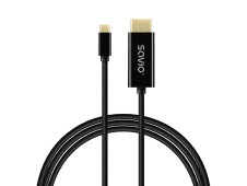 Savio CL-191 cable USB 2 m USB C Negro