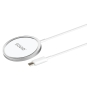 Savio LA-11 cargador de dispositivo móvil Teléfono móvil, Universal Blanco CC Cargador inalámbrico Interior