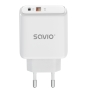 Savio LA-12 cargador de dispositivo móvil Universal Blanco Corriente alterna Carga rápida Interior