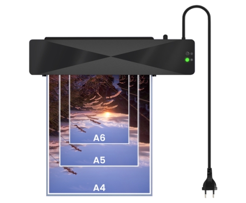 Savio LR-01/B laminador Plastificadora en frío/caliente 320 mm/min Negro