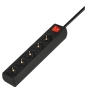 Savio LZ-15 regleta inteligente 5 salidas AC Universal 5 m 0 2500 W Negro