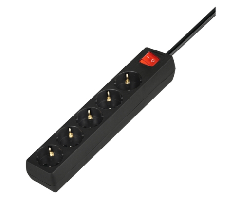 Savio LZ-15 regleta inteligente 5 salidas AC Universal 5 m 0 2500 W Negro
