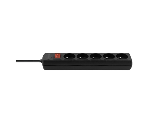 Savio LZ-16 base múltiple 1,8 m 5 salidas AC Interior Negro