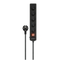 Savio LZ-18 base múltiple 5 m 5 salidas AC Interior Negro