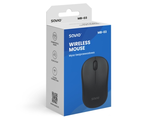 Savio MB-03 ratón Oficina Bluetooth