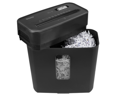 Savio ND-01 triturador de papel Corte cruzado 72 dB Negro