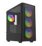 Savio Noctis Flow RGB Cubo Negro