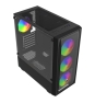 Savio Noctis Flow RGB Cubo Negro