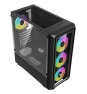 Savio Noctis Glass RGB Cubo Negro