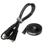 Savio OC-07 organizador de cables Universal Cable binder Negro