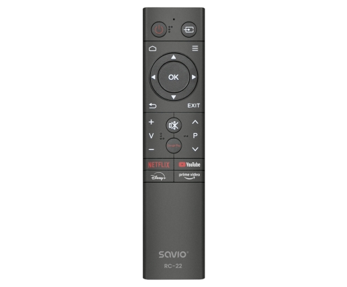 Savio RC-22 mando a distancia IR inalámbrico TV
