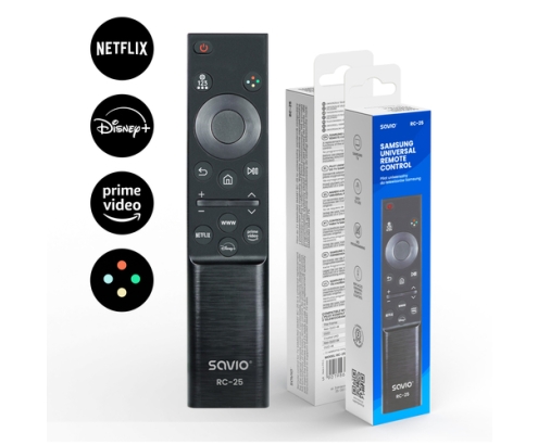 Savio rc-25 mando a distancia IR inalámbrico TV Botones